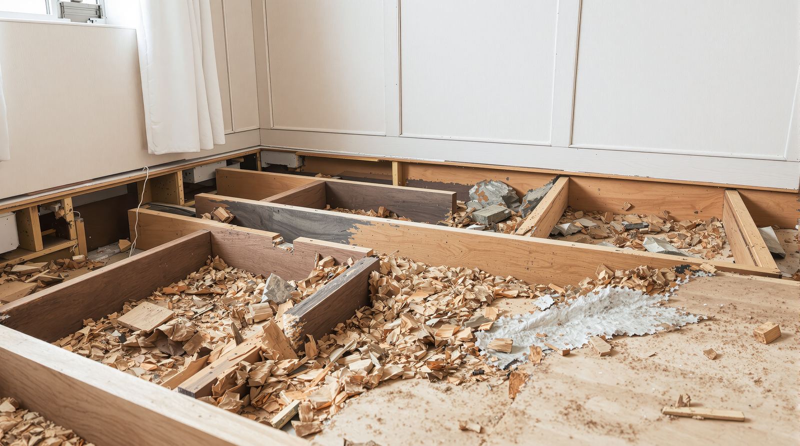 Squeaky Floor Repair by a licensed flooring professional